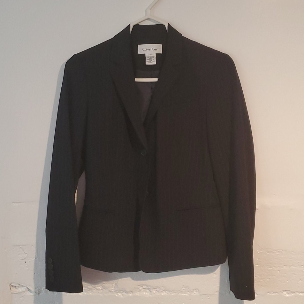 Calvin Klein Pin Stripe Blazer Jacket - size 2